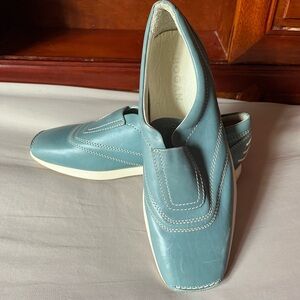 Ladies Blue Hogan Loafers, 8.5
